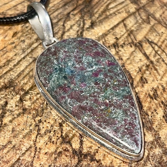 Ruby in Kyanite Pendant 2 1/4” - Picture 8 of 11